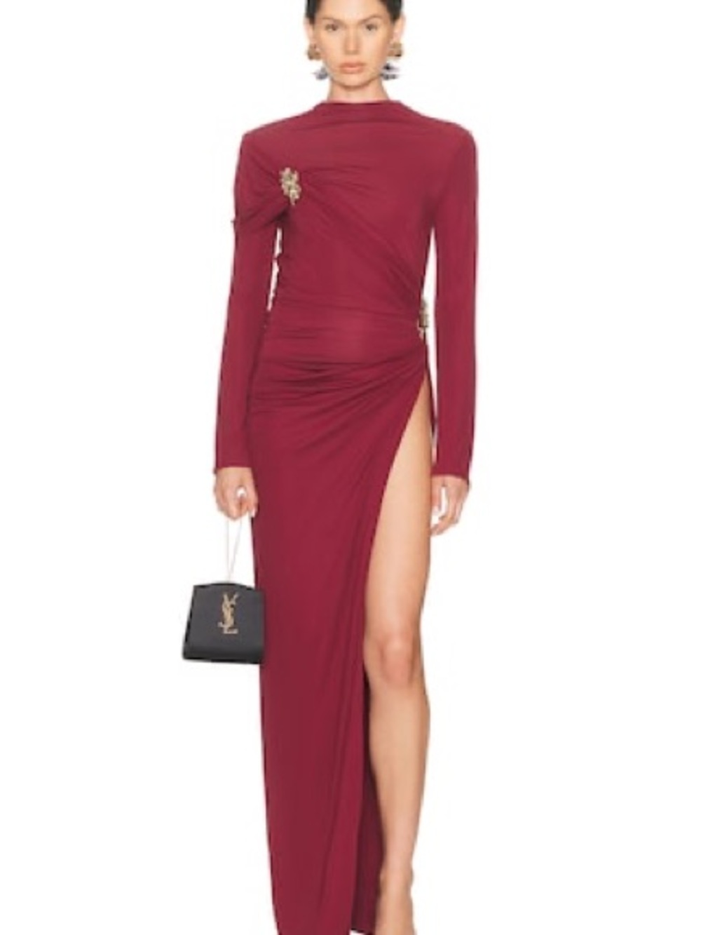 SIMKHAI Izadora Longsleeve Midi Dress